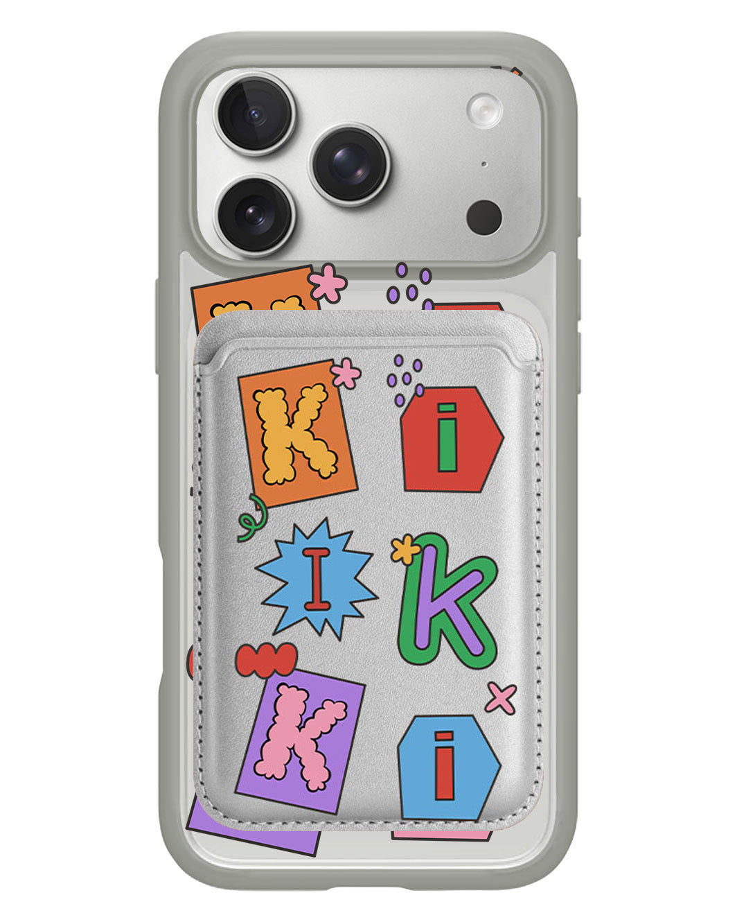 iPhone Magnetic Wallet Case - Adorable Monogram