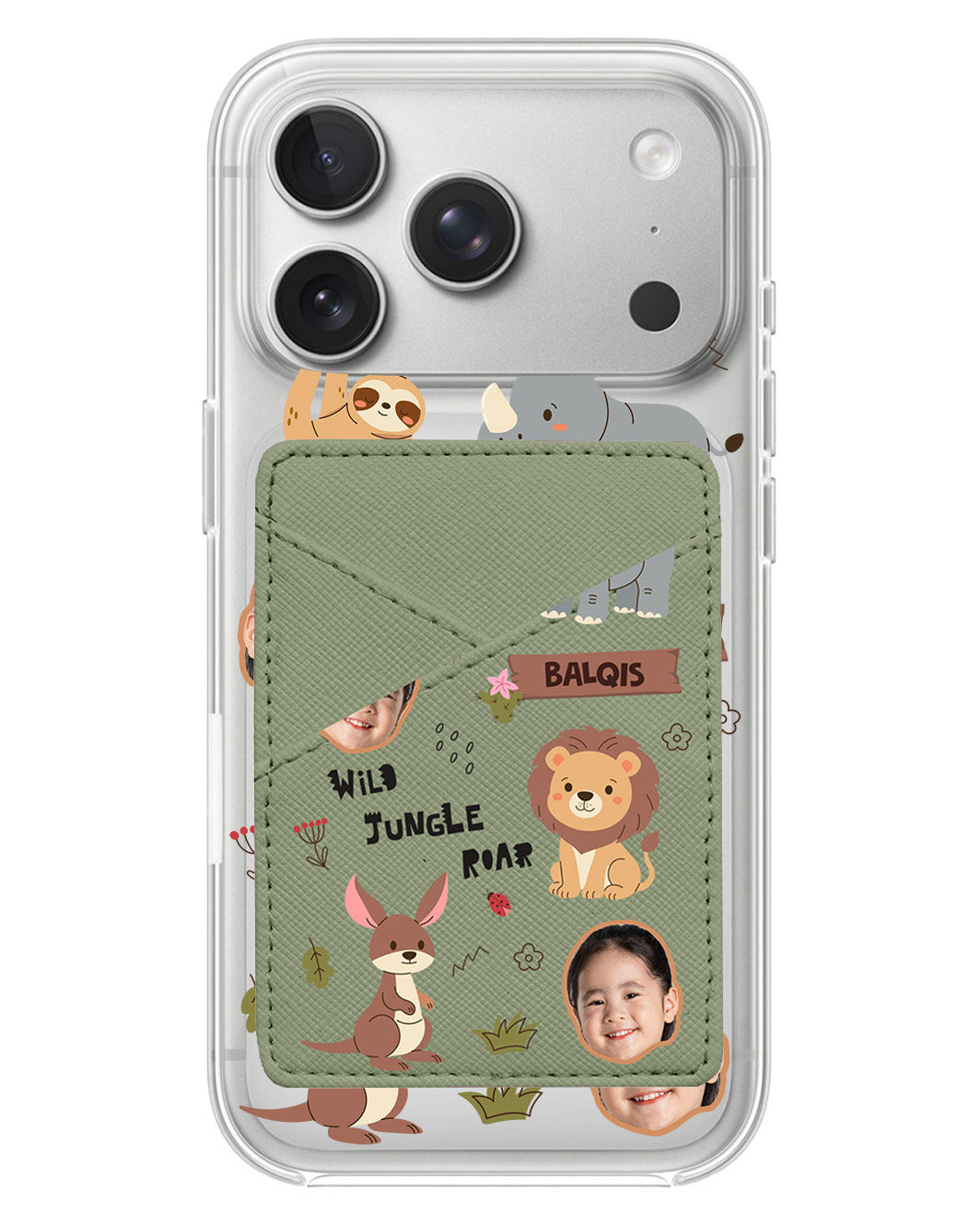 iPhone Phone Wallet Case - Face Grid Safari 3.0