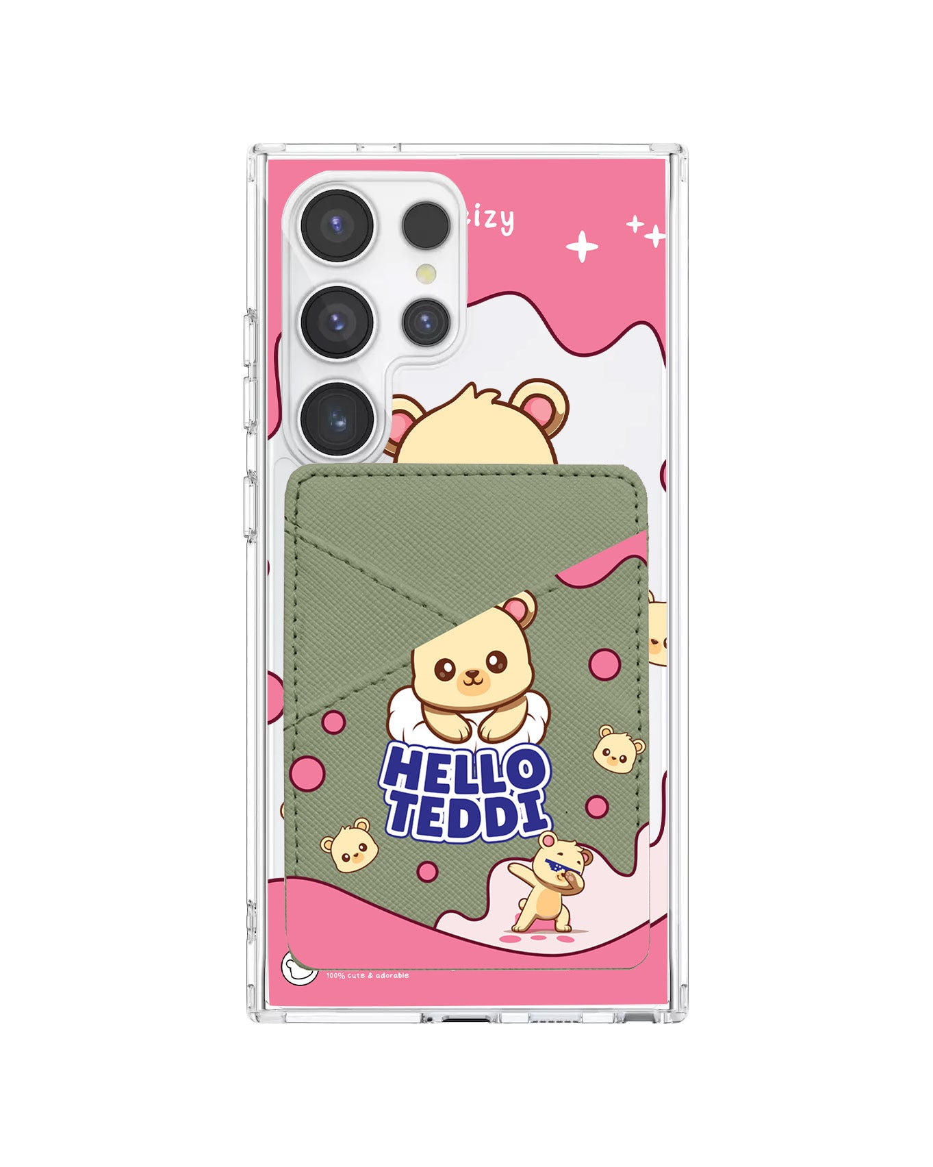 Android Phone Wallet Case - Hello Teddy 2.0