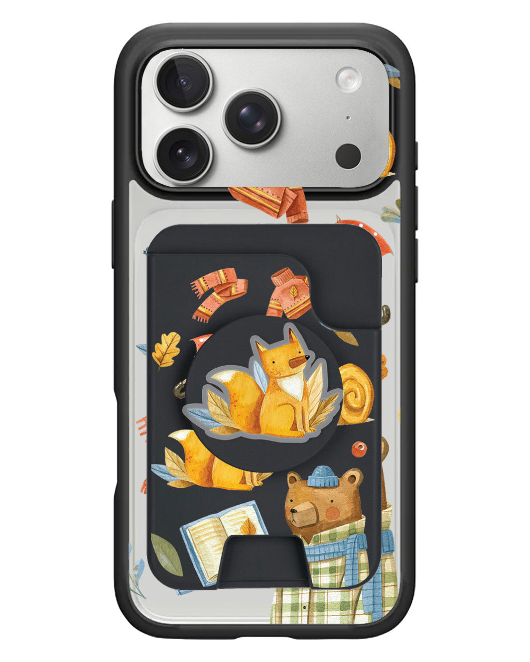 iPhone Magpop Wallet - Bear & Fox