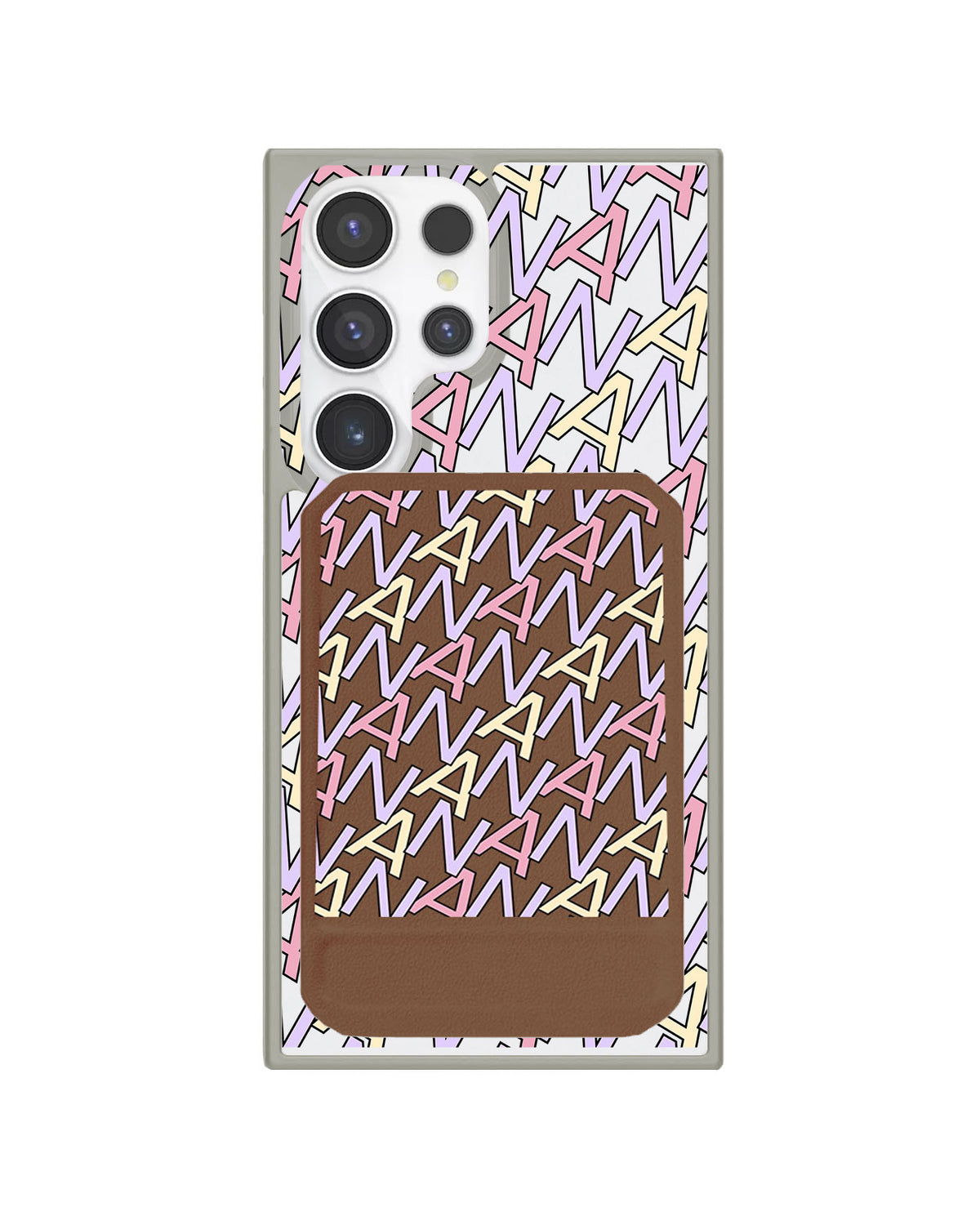 Android Magnetic Multifold Wallet - Initial Monogram 5.0