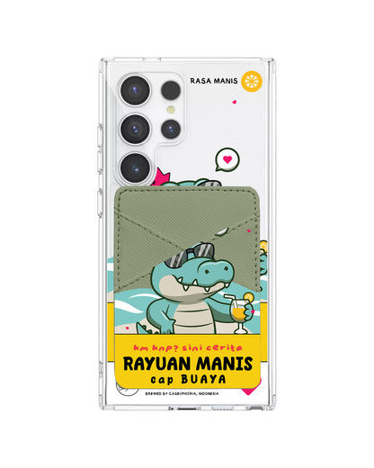 Android Phone Wallet Case - Cap Buaya