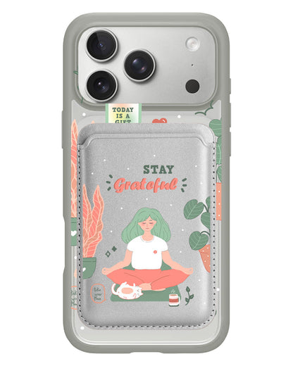 iPhone Magnetic Wallet Case - Grateful