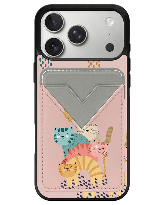 iPhone Avant Wallet Case - Rainbow Meow 2.0