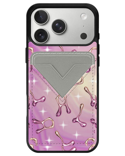 iPhone Avant Wallet Case - Chrome Monogram 3.0