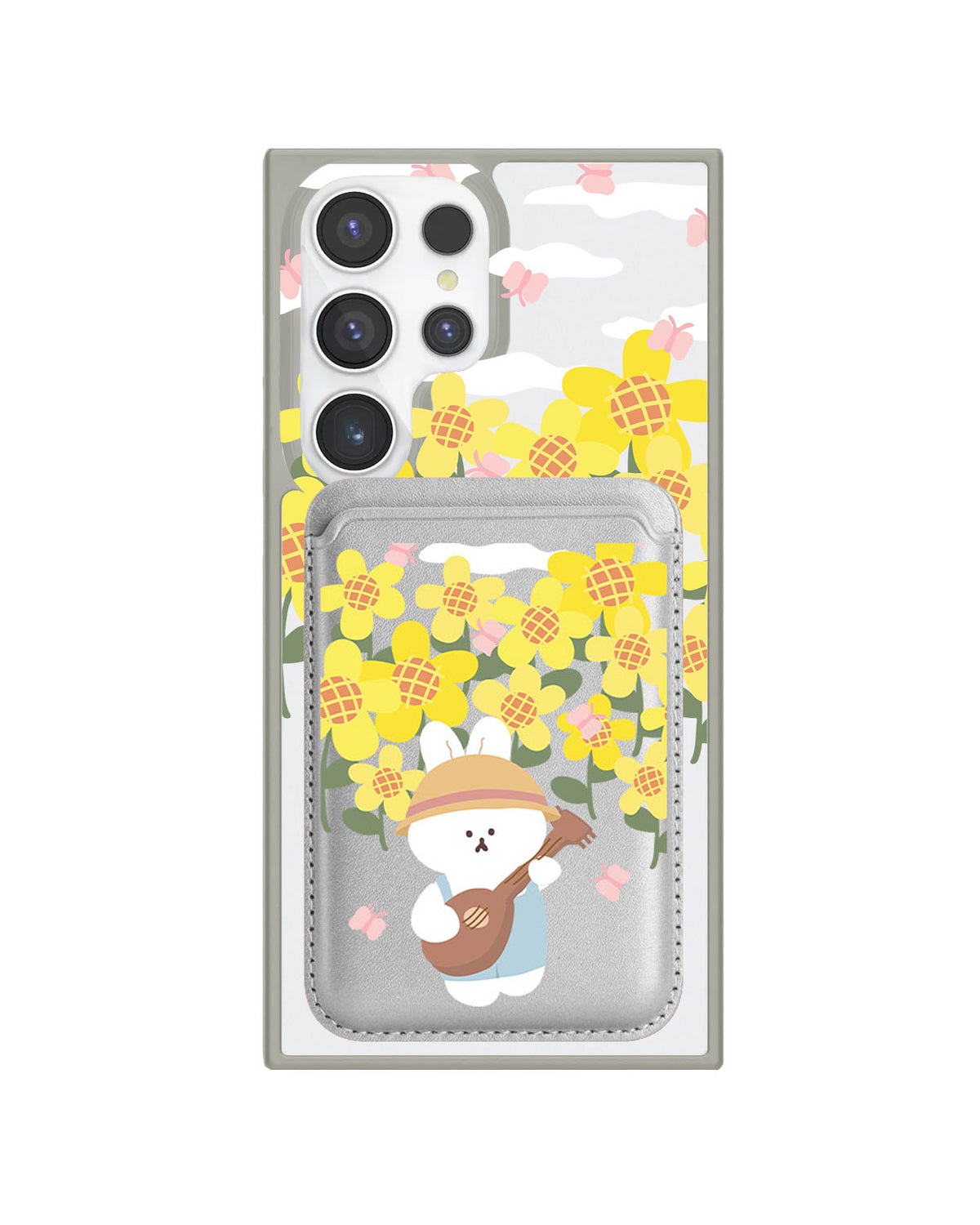 Android Magnetic Wallet Case - Bunny Ukulele