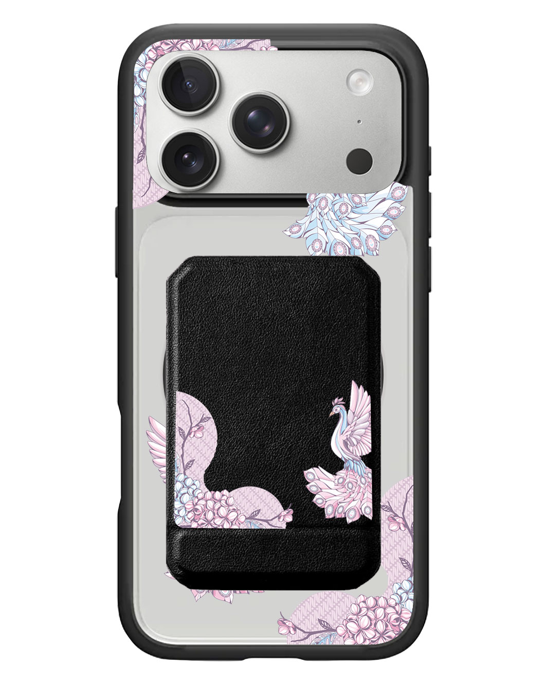 iPhone Magnetic Multifold Wallet - Peacock