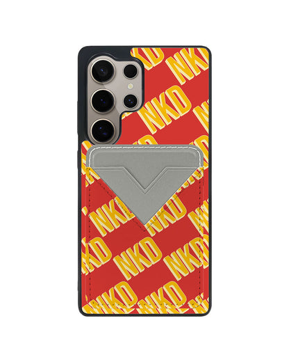Android Avant Wallet Case - Custom Monogram 3.0 Diagonal Initial 1.0