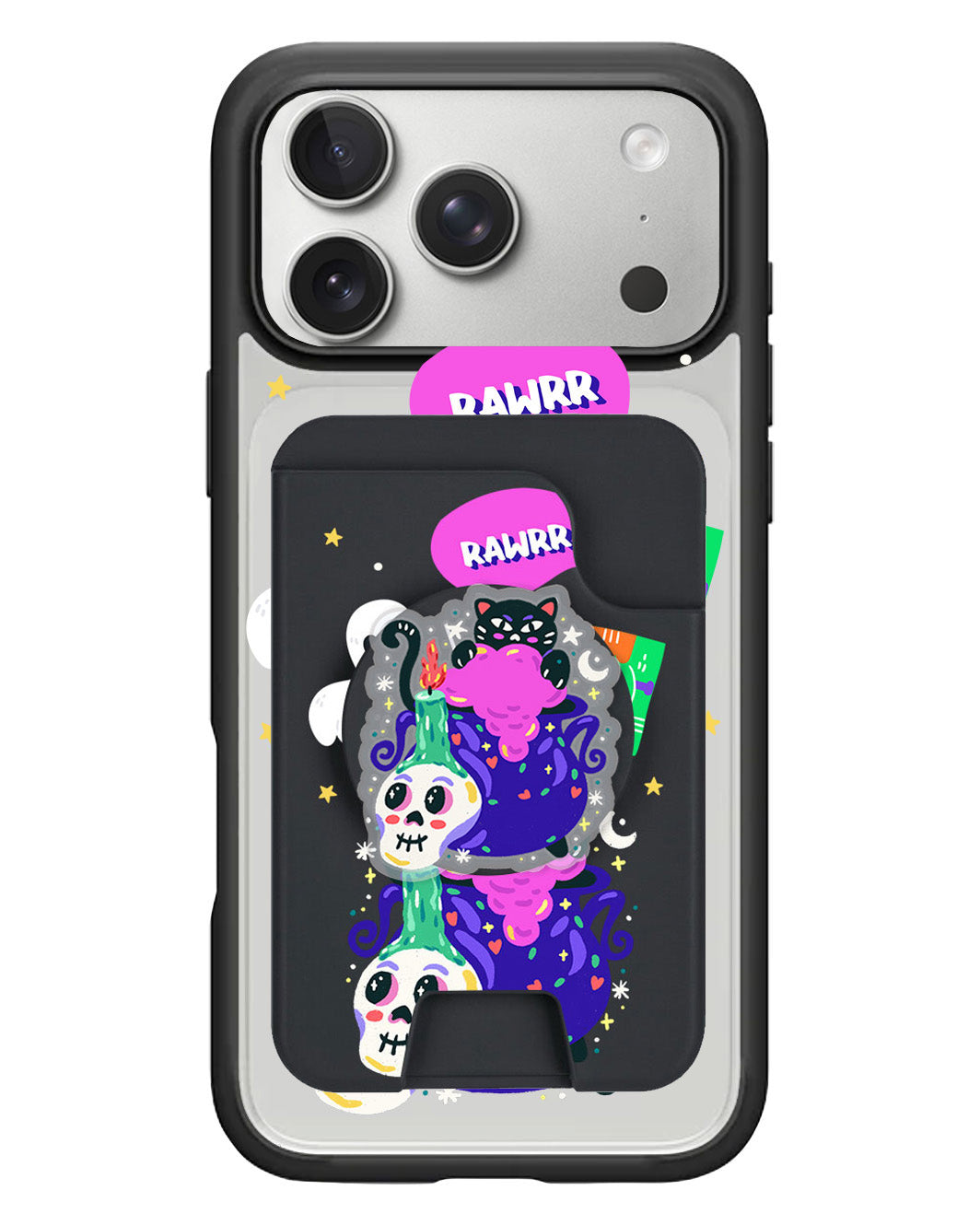 iPhone Magpop Wallet - Cat Monster