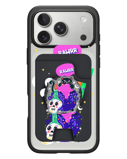 iPhone Magpop Wallet - Cat Monster
