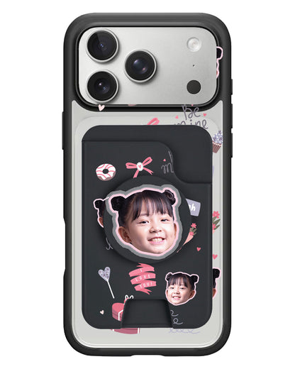 iPhone Magpop Wallet - Face Grid Lovely