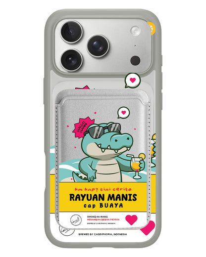 iPhone Magnetic Wallet Case - Cap Buaya