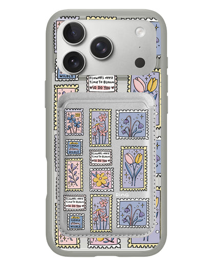 iPhone Magnetic Wallet Case - Time to Bloom