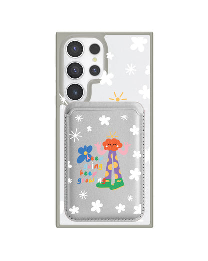 Android Magnetic Wallet Case - Keep Growing
