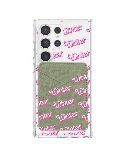 Android Phone Wallet Case - Barbie Monogram