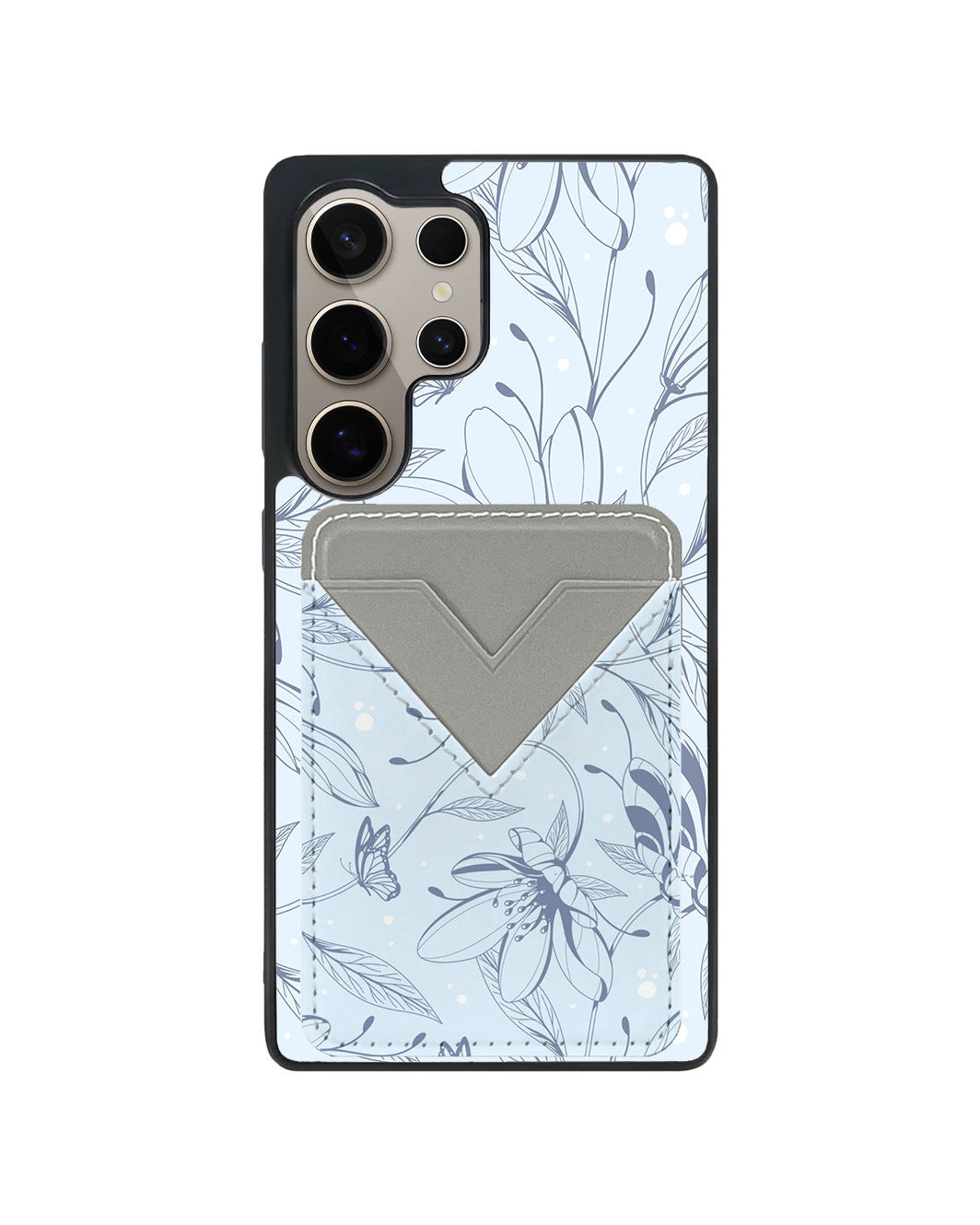 Android Avant Wallet Case - Sketchy Flower&Butterfly 2.0