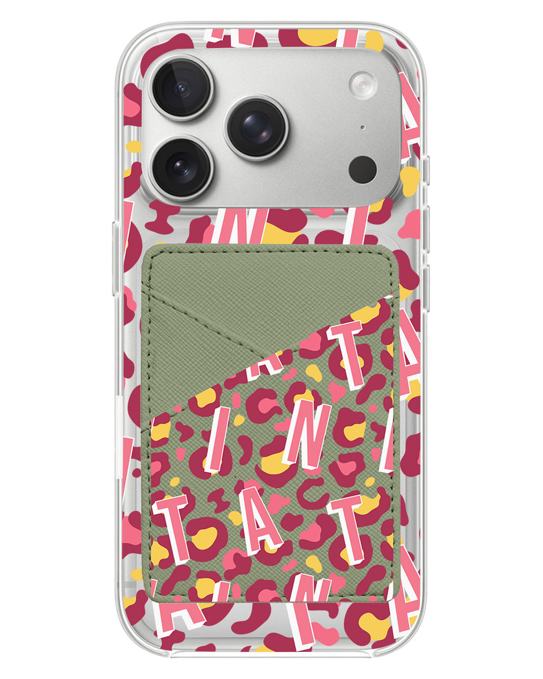 iPhone Phone Wallet Case - Leopard Monogram 3.0