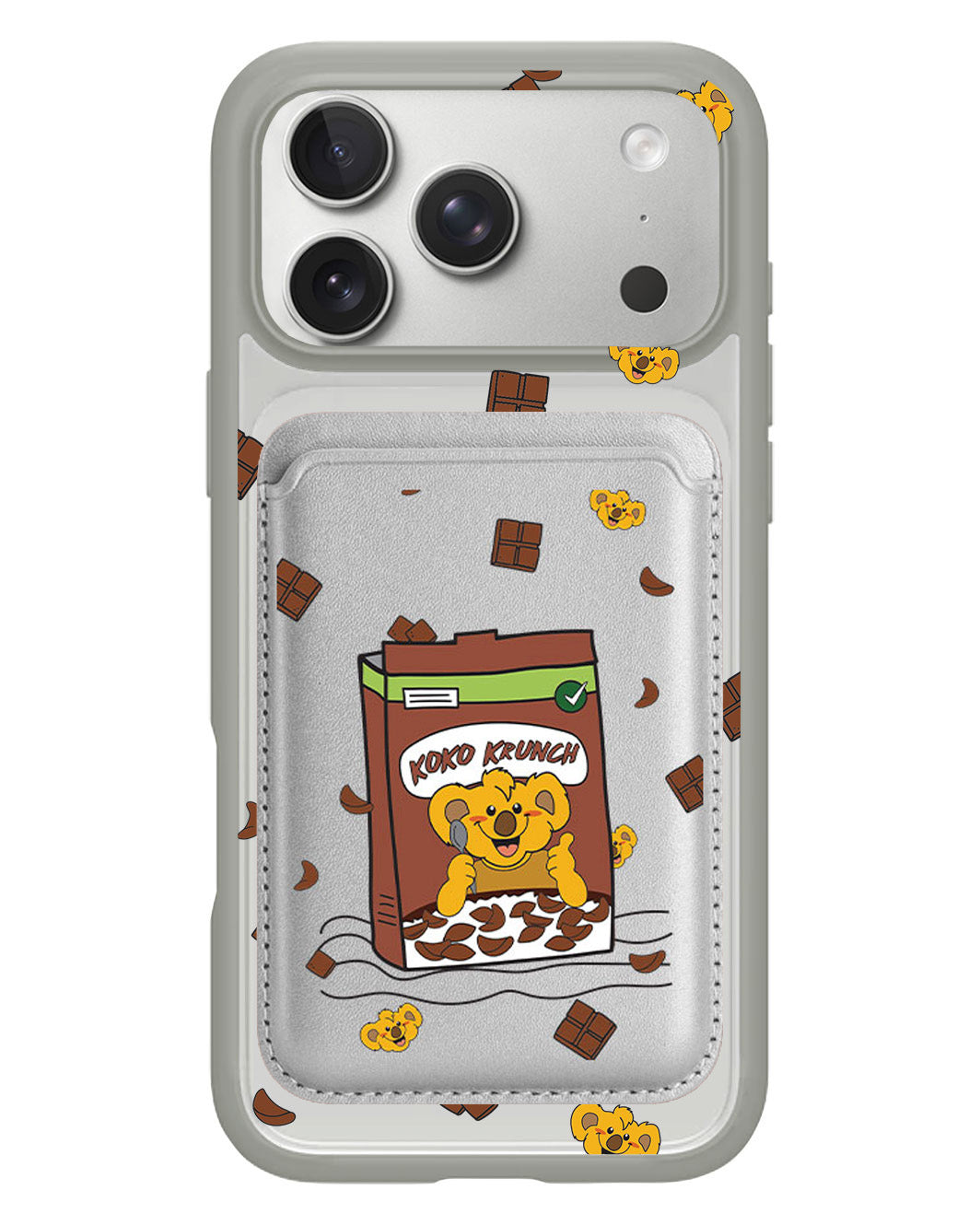 iPhone Magnetic Wallet Case - Choco Cereal