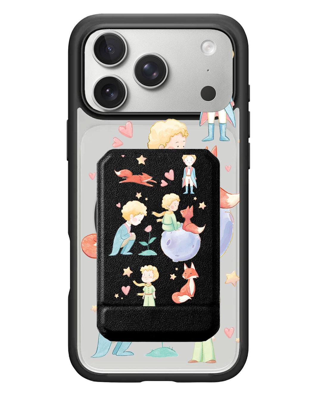 iPhone Magnetic Multifold Wallet - Little prince & fox