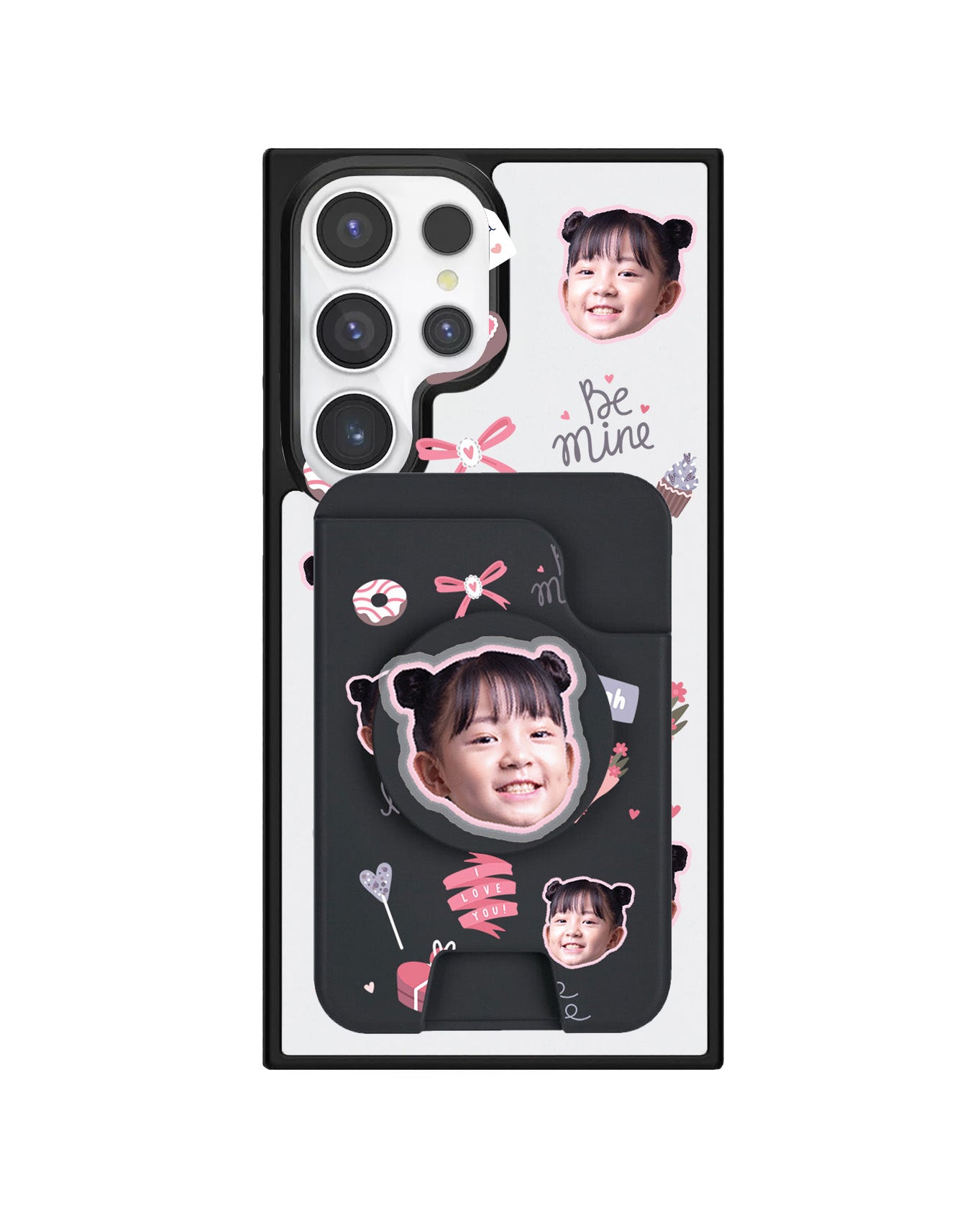Android Magpop Wallet - Face Grid Lovely