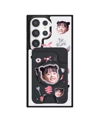 Android Magpop Wallet - Face Grid Lovely