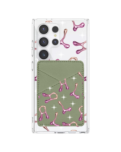 Android Phone Wallet Case - Chrome Monogram 3.0