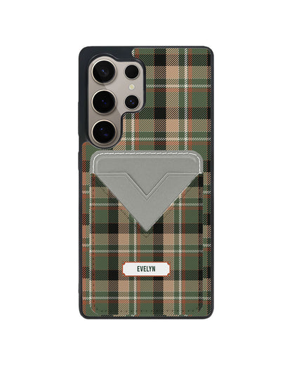 Android Avant Wallet Case - Peppermint Tartan