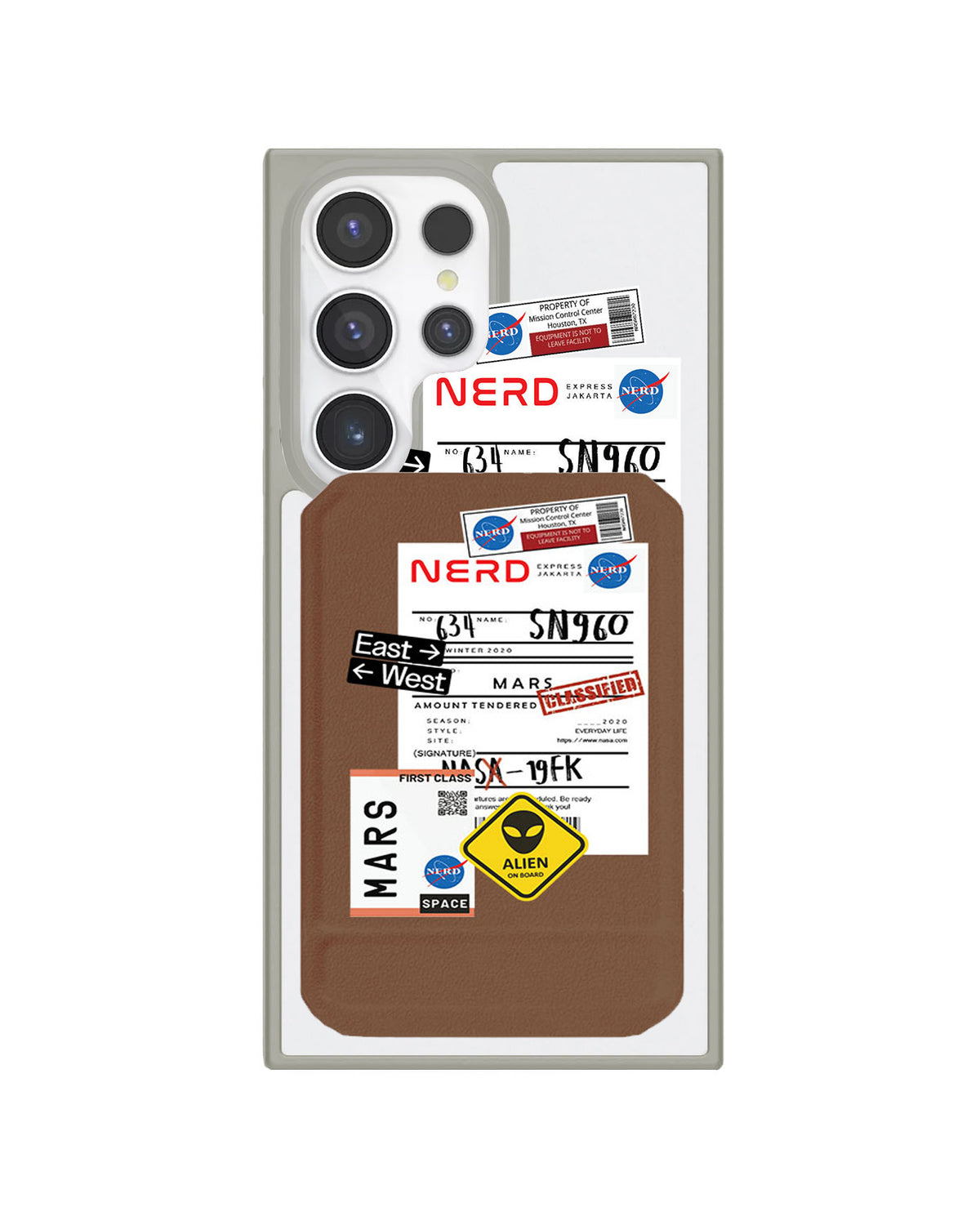 Android Magnetic Multifold Wallet - Ticket To Mars