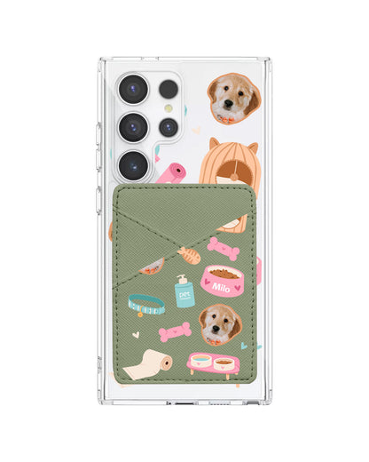 Android Phone Wallet Case - Pet Grid Puppy Life