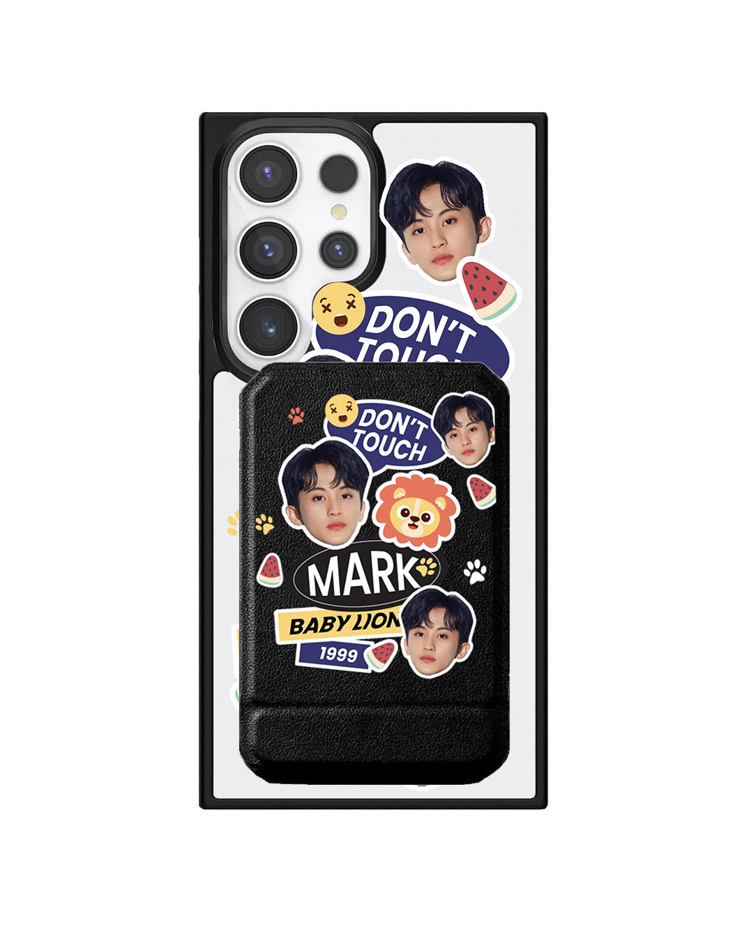 Android Magnetic Multifold Wallet - Face Grid Mark