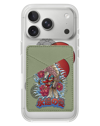 iPhone Phone Wallet Case - Oni Koi