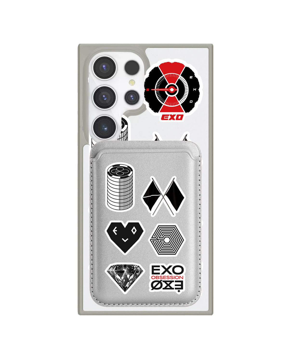 Android Magnetic Wallet Case - EXO Sticker Pack