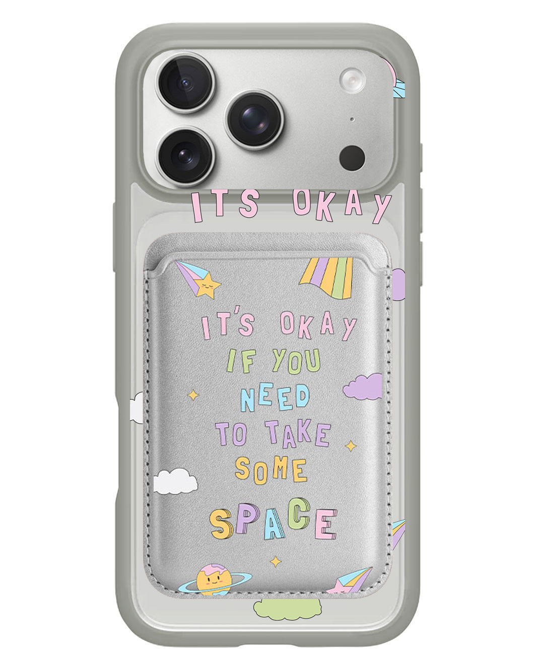 iPhone Magnetic Wallet Case - Space
