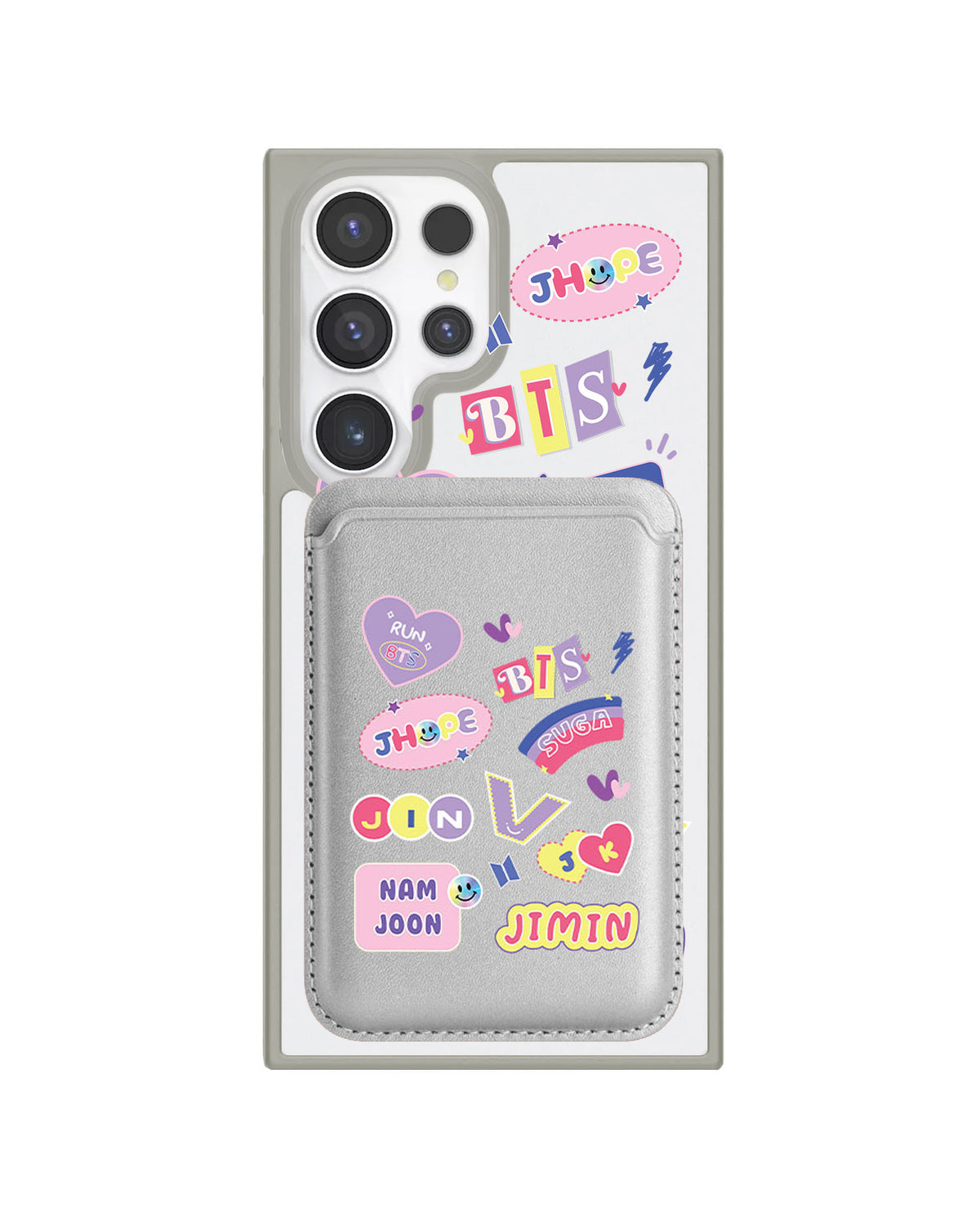 Android Magnetic Wallet Case - BTS Members