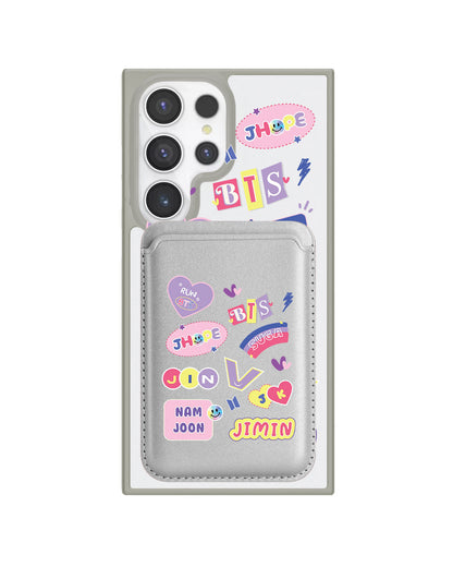 Android Magnetic Wallet Case - BTS Members