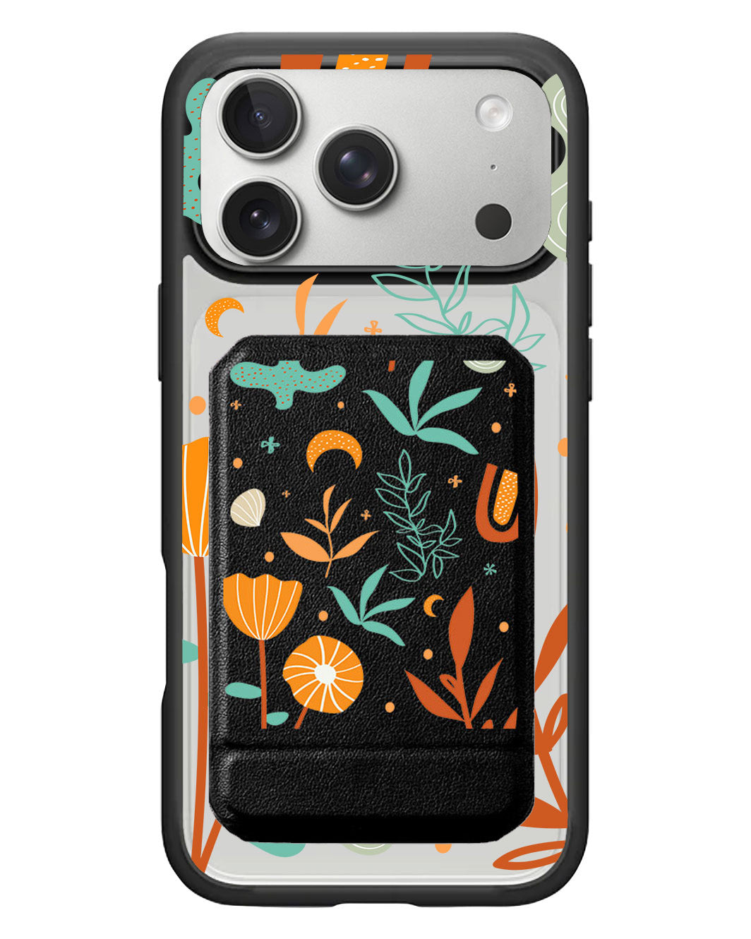 iPhone Magnetic Multifold Wallet - Autumn Botanical
