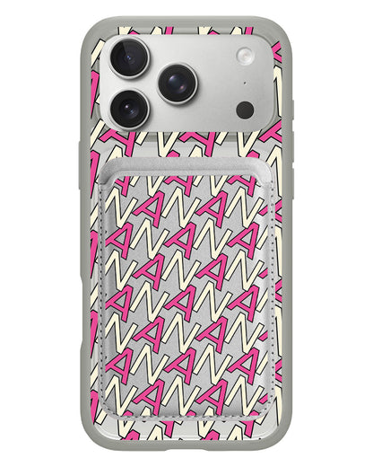iPhone Magnetic Wallet Case - Initial Monogram 6.0