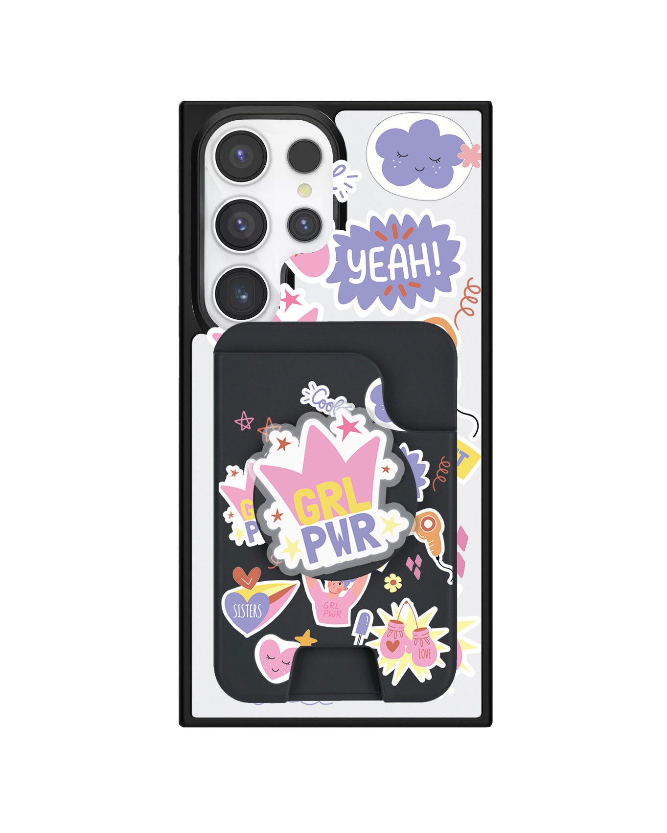 Android Magpop Wallet - Girl Power Sticker Pack