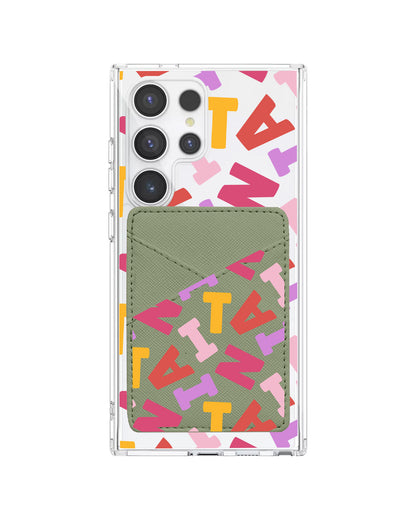Android Phone Wallet Case - Scattered Monogram 1.0