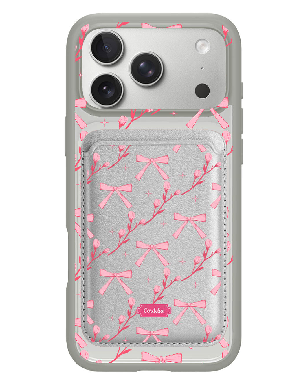 iPhone Magnetic Wallet Case - Coquette Floral
