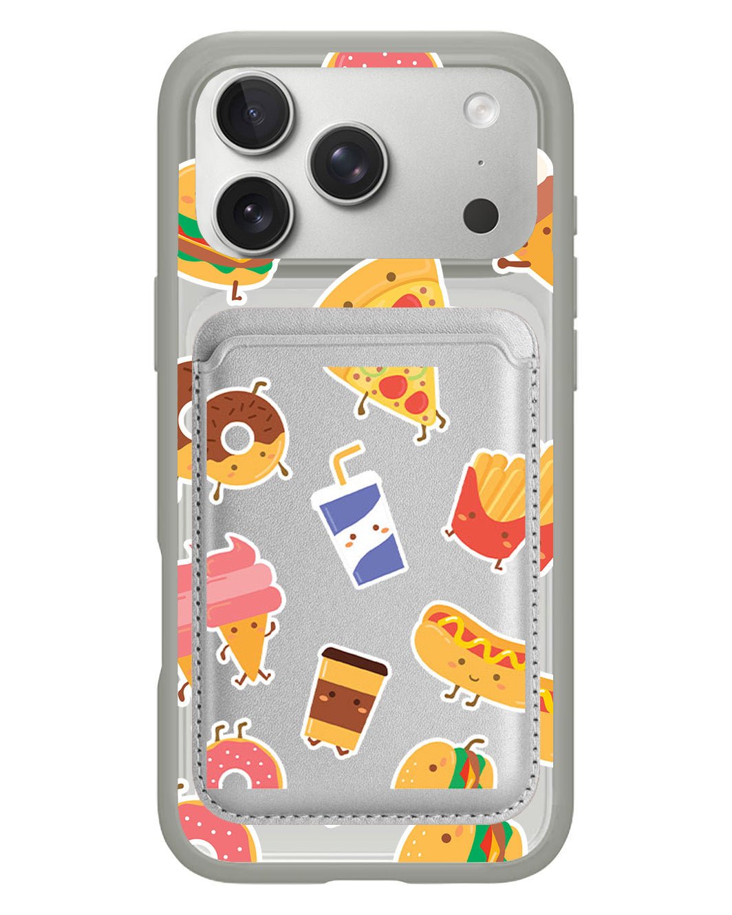iPhone Magnetic Wallet Case - Fast foodies