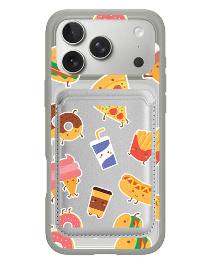 iPhone Magnetic Wallet Case - Fast foodies