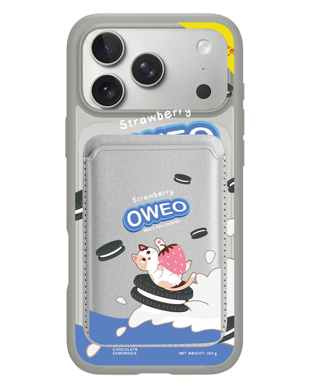 iPhone Magnetic Wallet Case - Oweo Cat