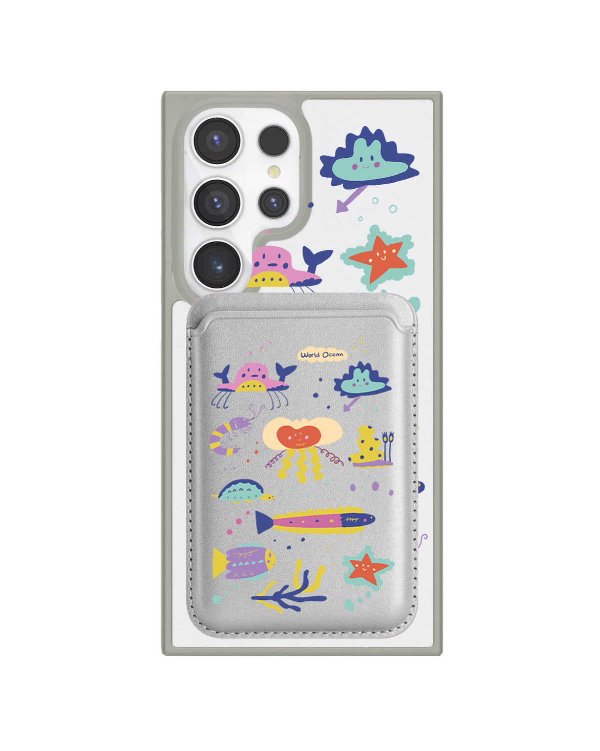 Android Magnetic Wallet Case - Ocean world