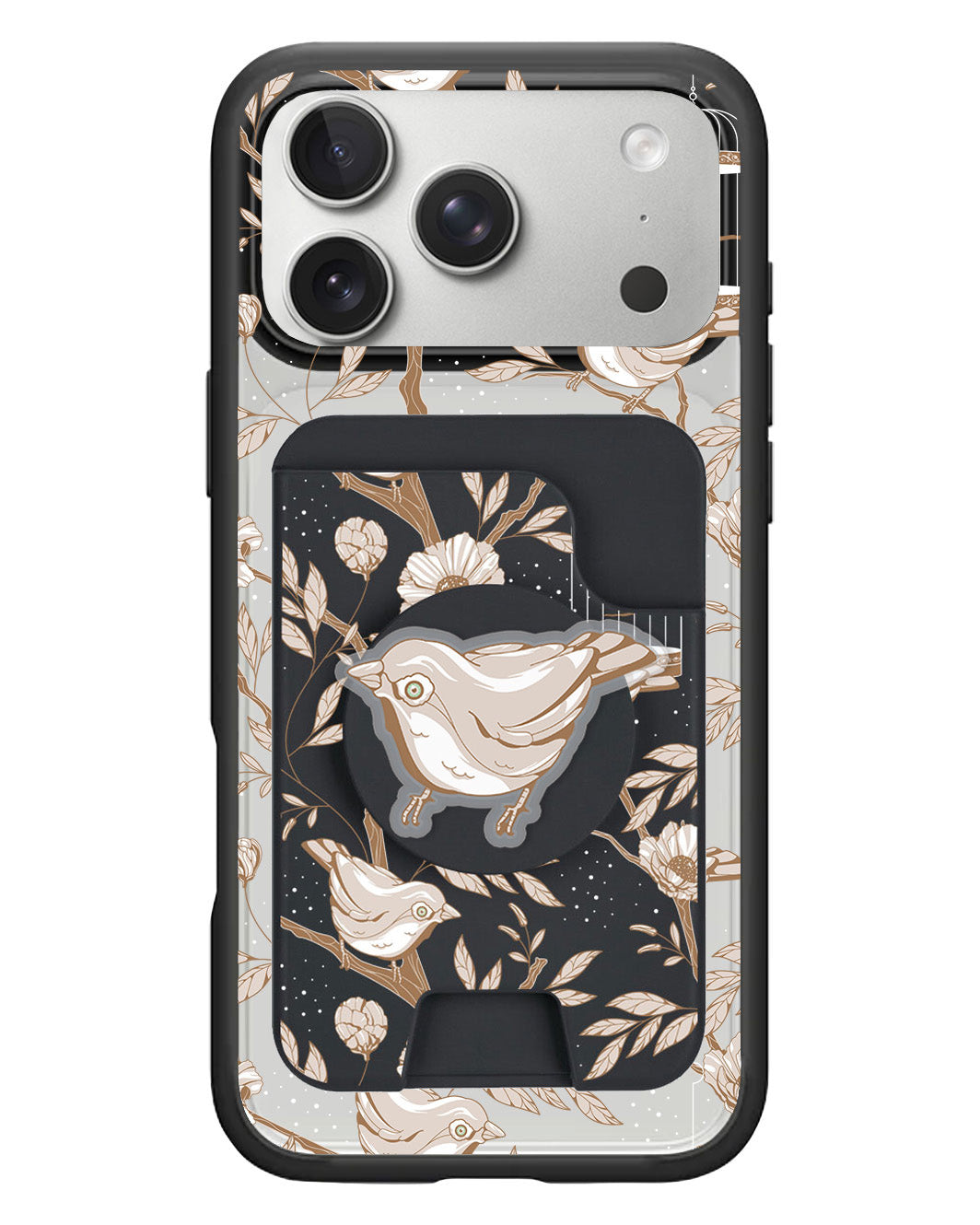 iPhone Magpop Wallet - Lovebird Monochrome 3.0