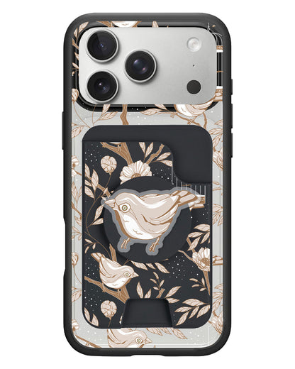 iPhone Magpop Wallet - Lovebird Monochrome 3.0