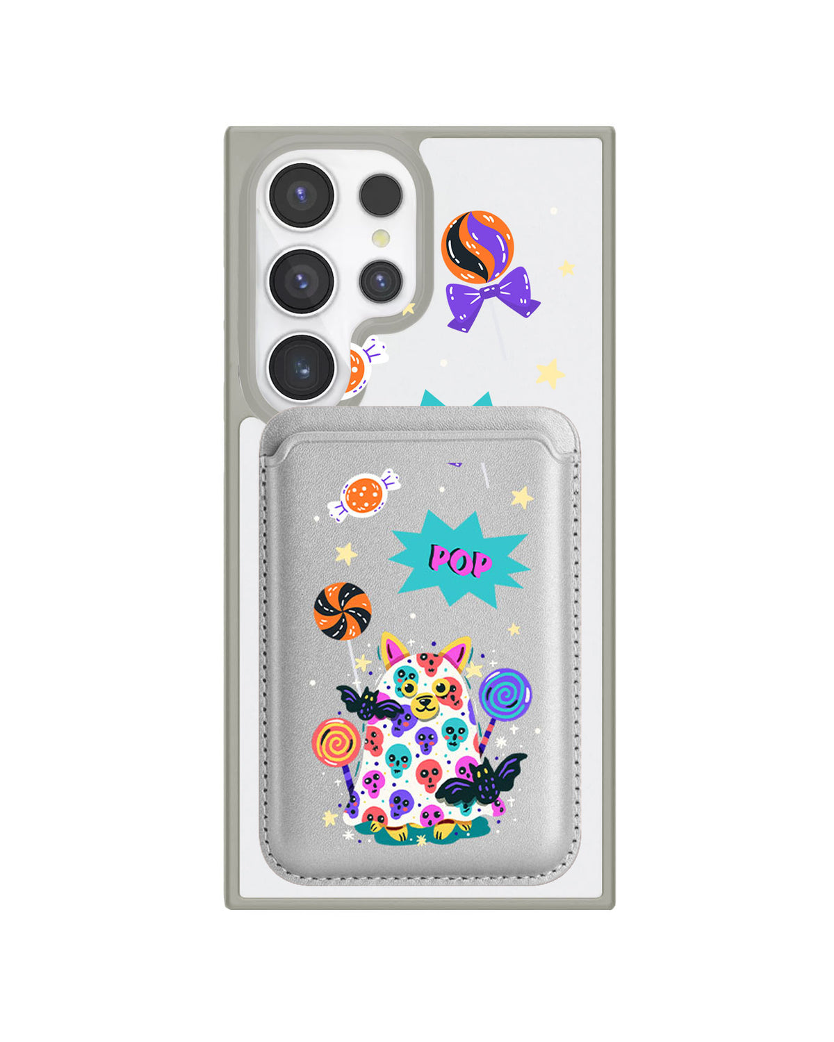 Android Magnetic Wallet Case - Puppy Monster