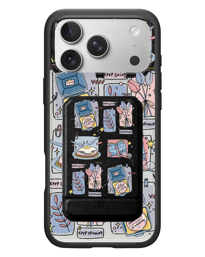 iPhone Magnetic Multifold Wallet - Grow (Sunnysidearteu)