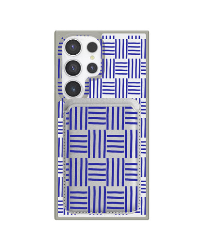 Android Magnetic Wallet Case - Naval Checkered