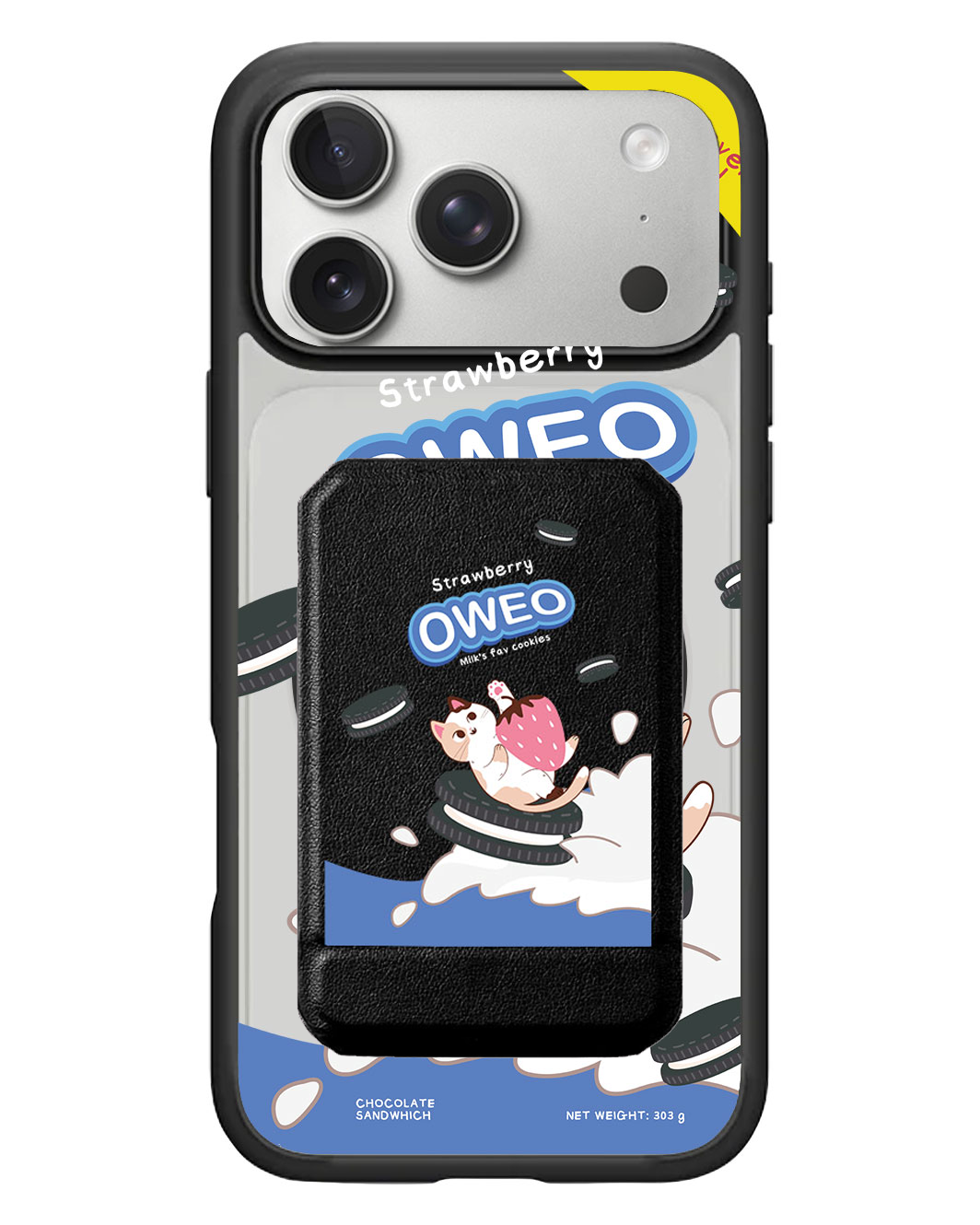 iPhone Magnetic Multifold Wallet - Oweo Cat